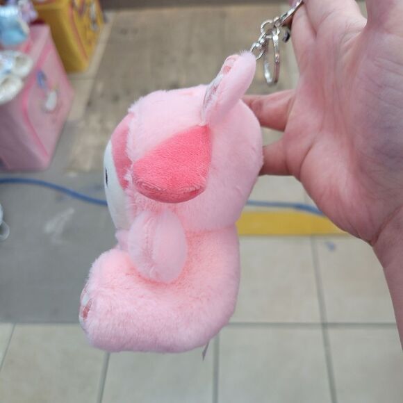 Brand New My Melody Pink Plaid Plushies Keychain - Picture 2 of 8